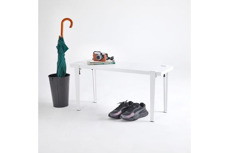 KHALKEUS Sittbänk 90x30 cm Vit - Möbler - Vardagsrum - Stolar & sittmöbler - Sittbänk