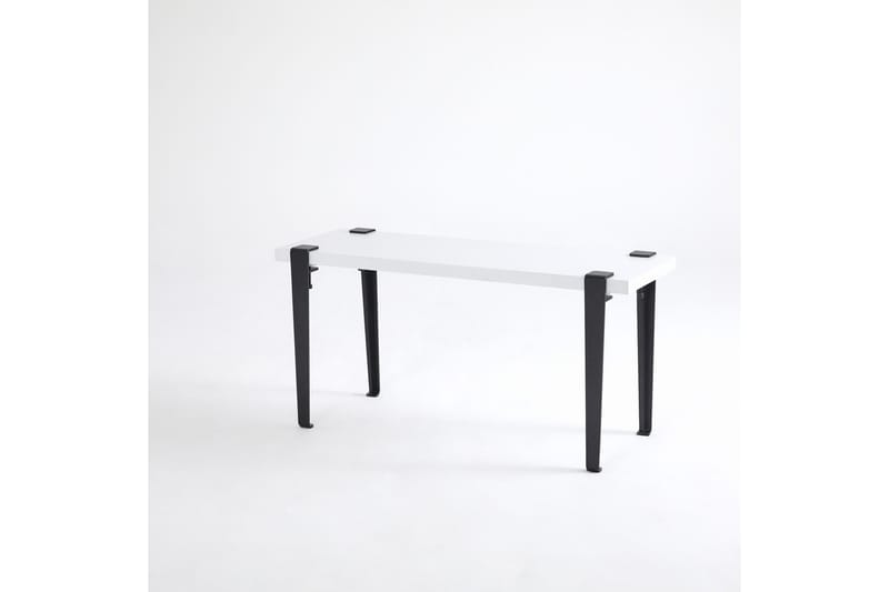 KHALKEUS Sittbänk 90x30 cm Vit/Svart - Möbler - Vardagsrum - Stolar & sittmöbler - Sittbänk