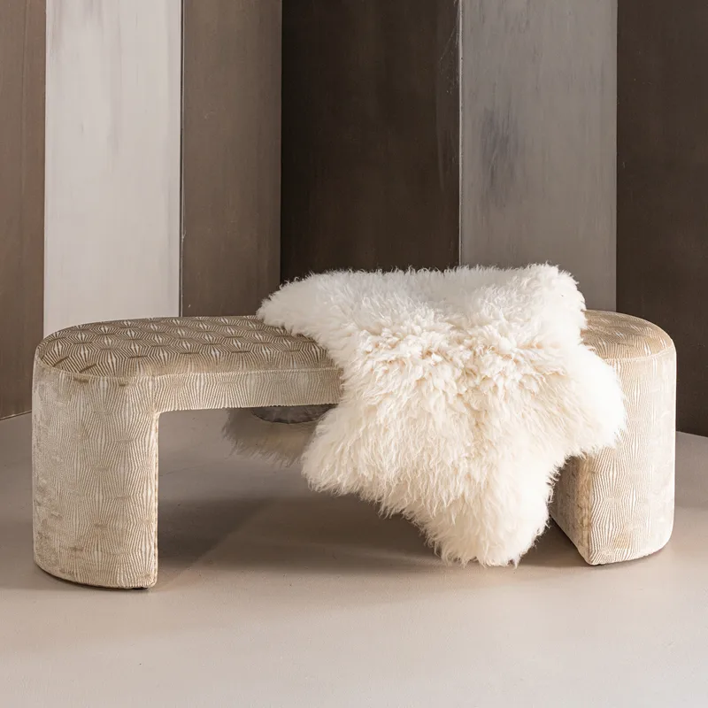 Klädd Bänk Jacob 130 cm - Natur - Möbler - Vardagsrum - Stolar & sittmöbler - Sittbänk