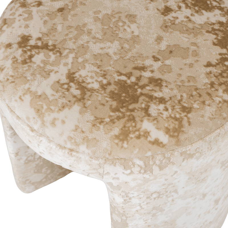 Klädd Pall Charlie 45 cm Rund - Beige - Möbler - Vardagsrum - Stolar & sittmöbler - Pallar