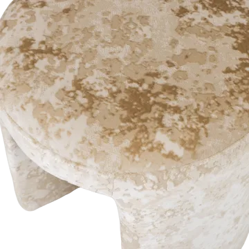 Klädd Pall Charlie 45 cm Rund - Beige - Möbler - Vardagsrum - Stolar & sittmöbler - Pallar