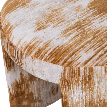 Klädd Pall Charlie 45 cm Rund - Karamell - Möbler - Vardagsrum - Stolar & sittmöbler - Pallar