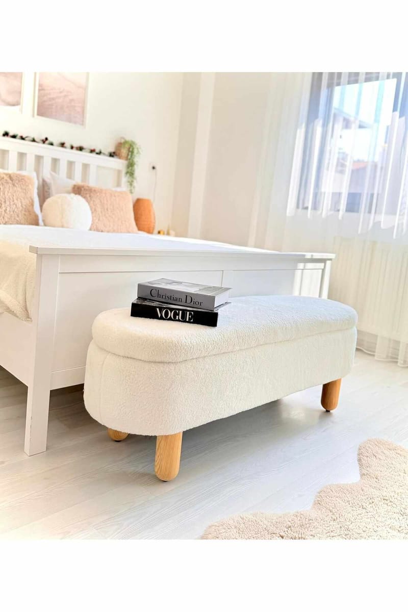 Kumail Sittpuff med förvaring 120 cm - Möbler - Vardagsrum - Stolar & sittmöbler - Sittpuff