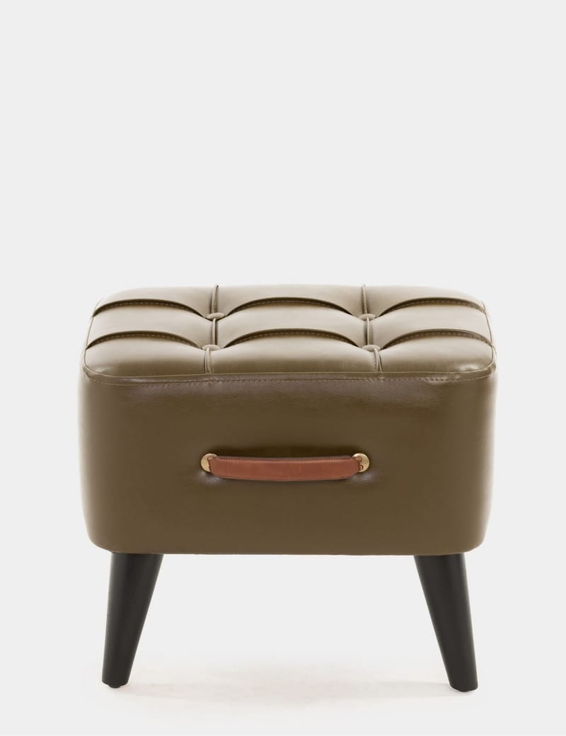 Lenira Sittpuff 43 cm - Khaki - Möbler - Vardagsrum - Stolar & sittmöbler - Sittpuff