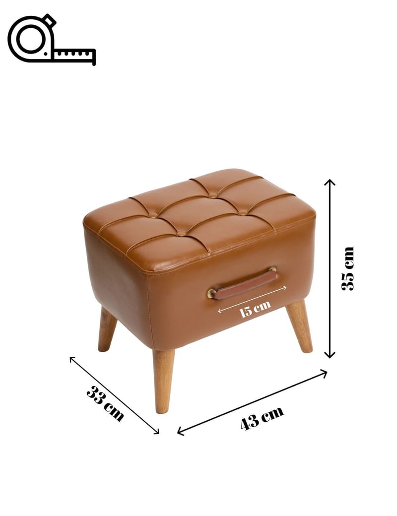 Lenira Sittpuff 43 cm - Möbler - Vardagsrum - Stolar & sittmöbler - Sittpuff