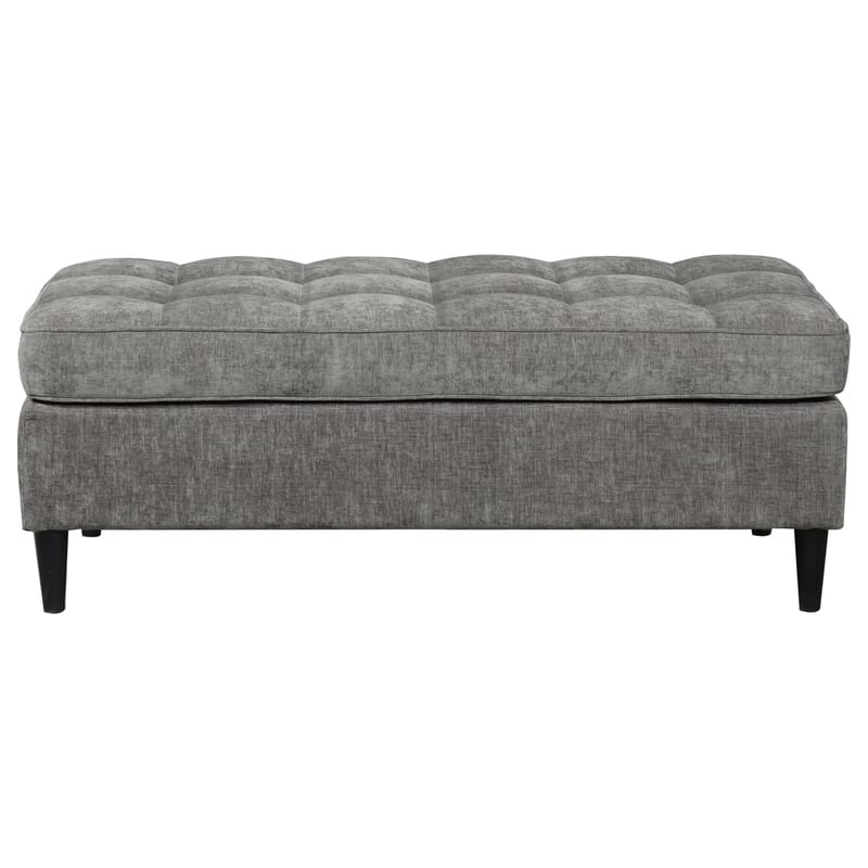 Lindhus Fotpall 120 cm i chenille - grå - Möbler - Vardagsrum - Stolar & sittmöbler - Sittpuff