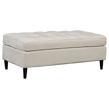Lindhus Fotpall 120 cm i chenille - gräddvit - Möbler - Vardagsrum - Stolar & sittmöbler - Sittpuff