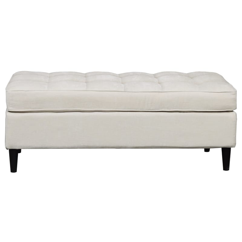 Lindhus Fotpall 120 cm i chenille - gräddvit - Möbler - Vardagsrum - Stolar & sittmöbler - Sittpuff