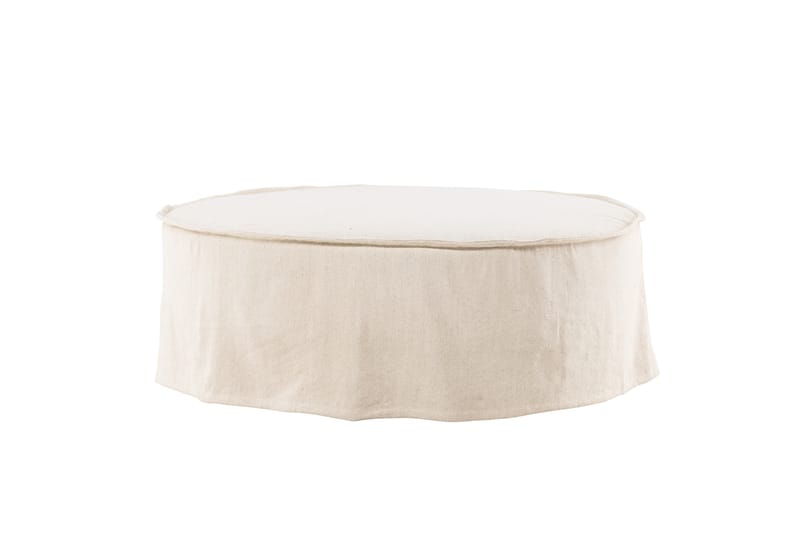 LINDÖ Sittpuff 101 cm Rund Beige - Möbler - Vardagsrum - Stolar & sittmöbler - Sittpuff
