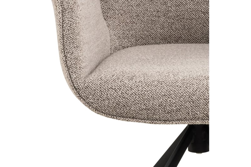 Lipie Matstol i Bouclé med Metallben - Beige - Möbler - Vardagsrum - Stolar & sittmöbler - Karmstolar