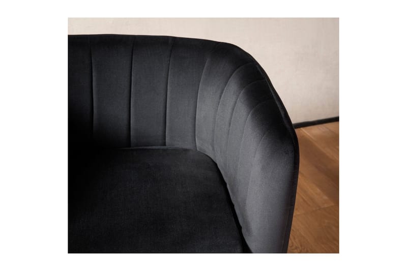 Lounge & Cocktailstol Wohnling Sammet stoppad Gyllene Metallben Industriell - Möbler - Vardagsrum - Stolar & sittmöbler - Karmstolar