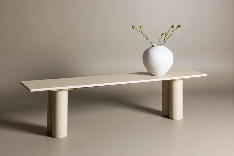 Matbänk Olivia 40x180x45 cm - Vit - Möbler - Vardagsrum - Stolar & sittmöbler - Sittbänk