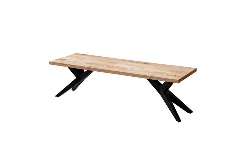 Matbänk Wohnling massivt trä i modern loftstil med metallben 120 cm - 120 cm - Möbler - Vardagsrum - Stolar & sittmöbler - Sittbänk