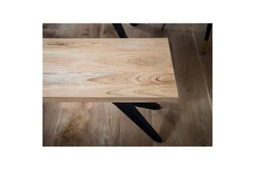 Matbänk Wohnling massivt trä i modern loftstil med metallben 175 cm - 175 cm - Möbler - Vardagsrum - Stolar & sittmöbler - Sittbänk