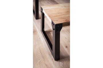 Matbänk Wohnling massivt trä industriell stil med metallben 160 cm - 160 cm - Möbler - Vardagsrum - Stolar & sittmöbler - Sittbänk