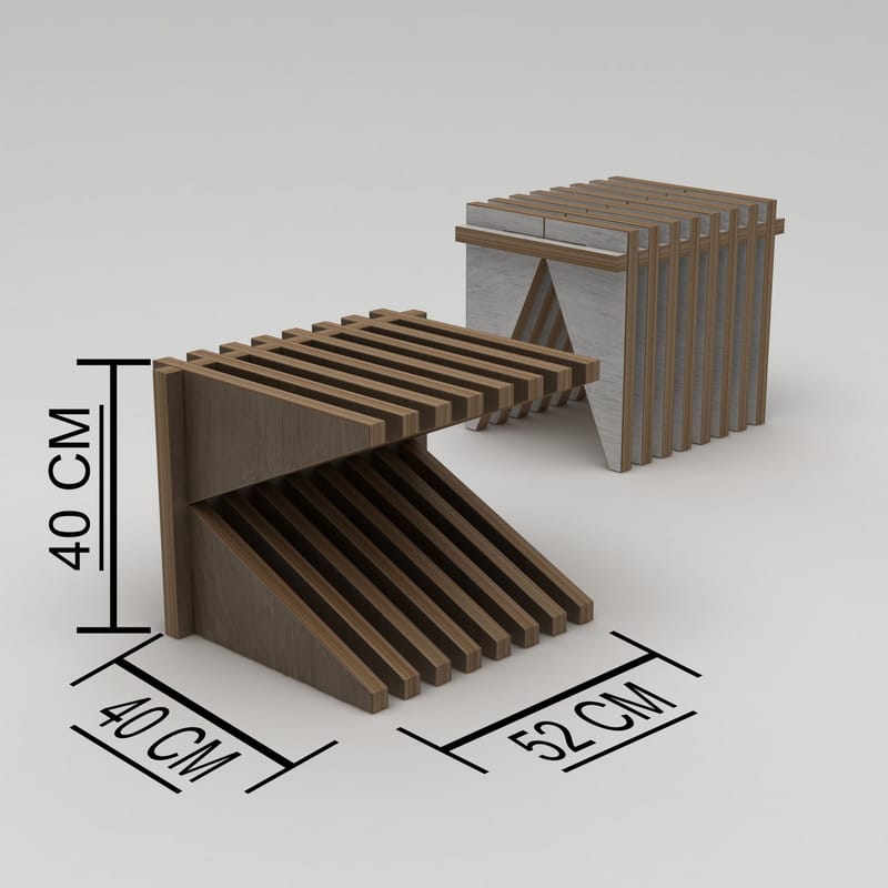 Matira Pall 51 cm - Naturträ - Möbler - Vardagsrum - Stolar & sittmöbler - Pallar