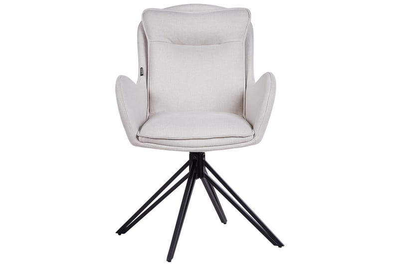 Matsalsstol Avelar set om 2 Beige-Svart - Beige-Svart - Möbler - Vardagsrum - Stolar & sittmöbler - Karmstolar