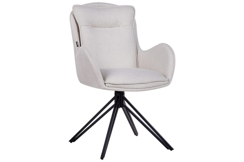 Matsalsstol Avelar set om 2 Beige-Svart - Beige-Svart - Möbler - Vardagsrum - Stolar & sittmöbler - Karmstolar