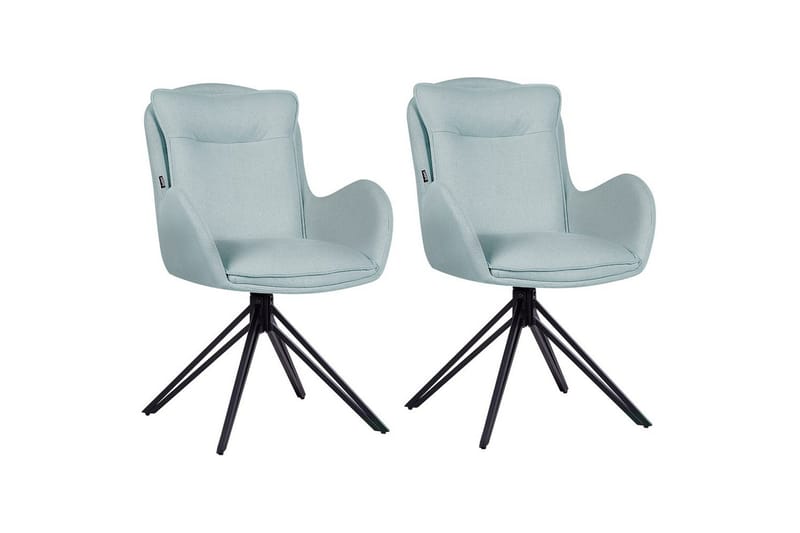 Matsalsstol Avelar set om 2 Grön-Svart, Grön-Svart