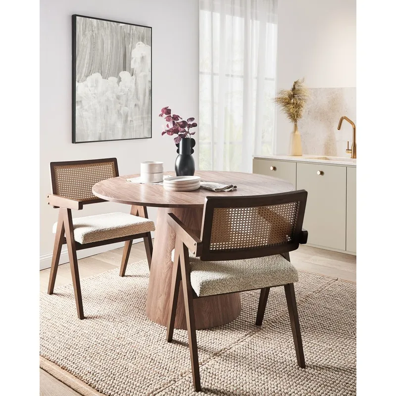 Matstol Ava 2-pack - Mörkbrun, Beige - Möbler - Vardagsrum - Stolar & sittmöbler - Karmstolar