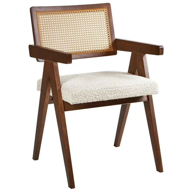 Matstol Ava 2-pack - Mörkbrun, Beige - Möbler - Vardagsrum - Stolar & sittmöbler - Karmstolar