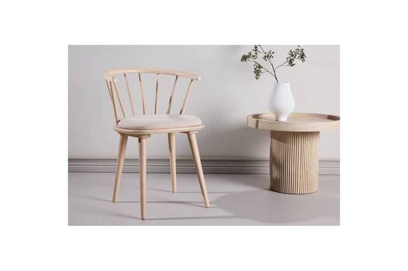 Matstol Bobby - Beige - Möbler - Vardagsrum - Stolar & sittmöbler - Karmstolar