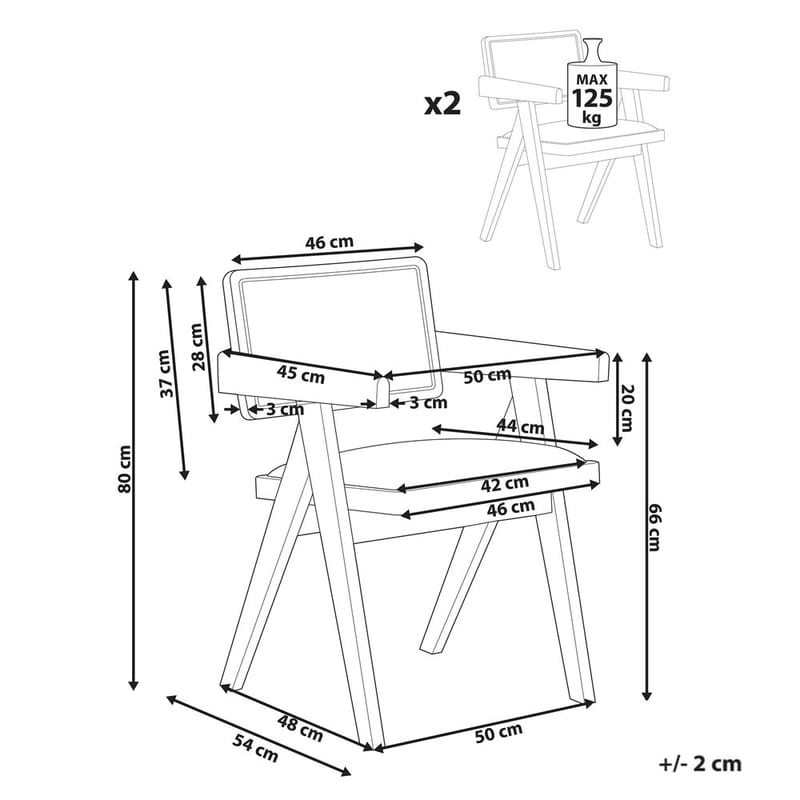 Matstol Carmody 2-pack - Möbler - Vardagsrum - Stolar & sittmöbler - Karmstolar