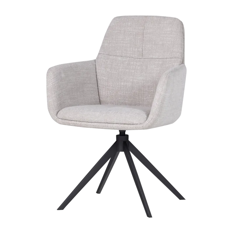 Matstol Grant med snurrfunktion, Natur Melange