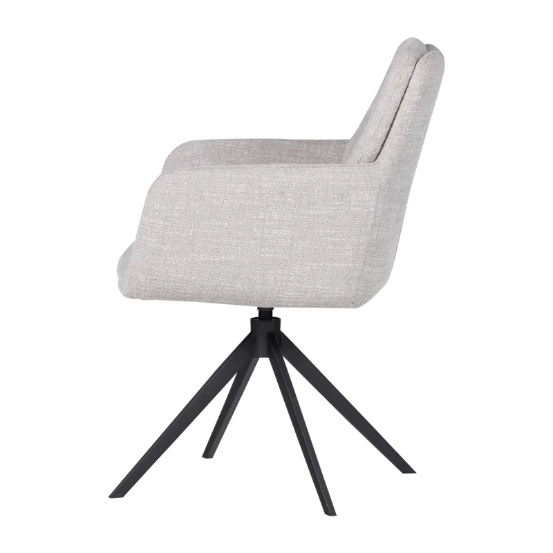 Matstol Grant med snurrfunktion - Natur Melange - Möbler - Vardagsrum - Stolar & sittmöbler - Karmstolar