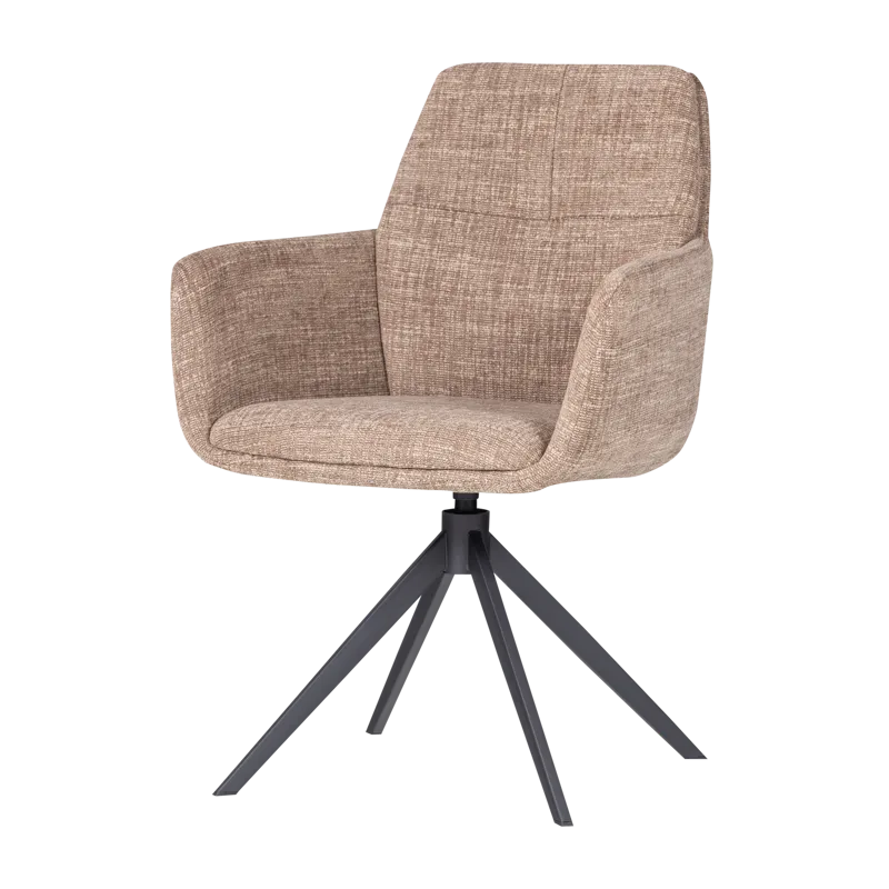 Matstol Grant med snurrfunktion, Sand Melange