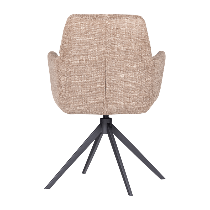Matstol Grant med snurrfunktion - Sand Melange - Möbler - Vardagsrum - Stolar & sittmöbler - Karmstolar