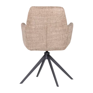 Matstol Grant med snurrfunktion - Sand Melange - Möbler - Vardagsrum - Stolar & sittmöbler - Karmstolar