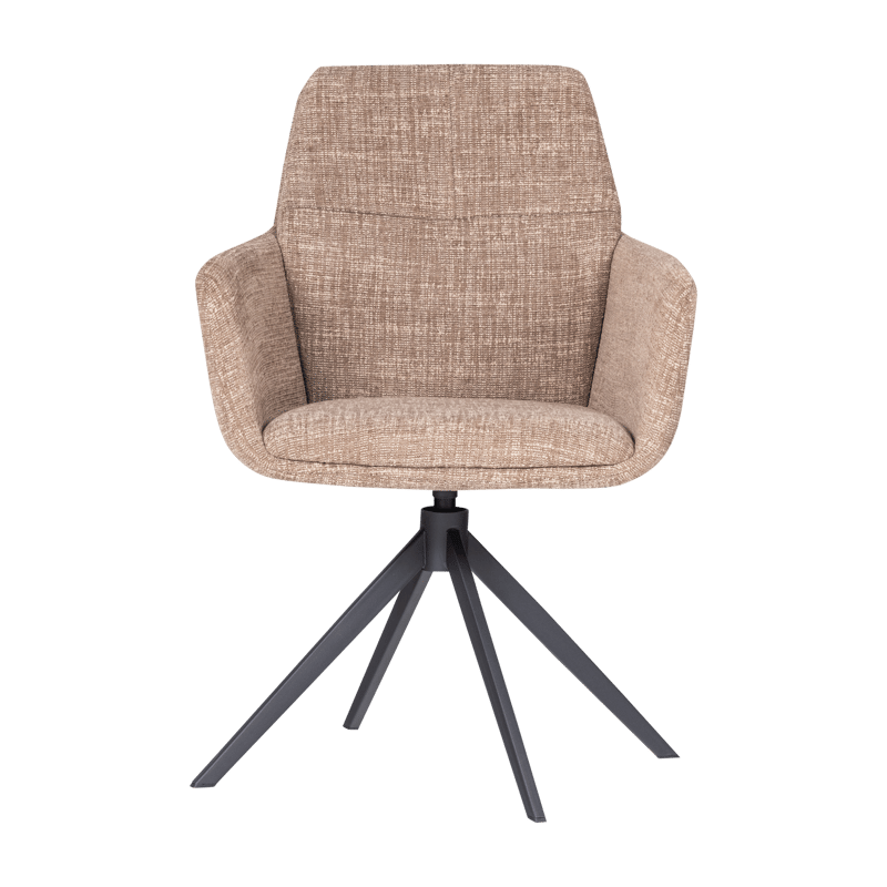 Matstol Grant med snurrfunktion - Sand Melange - Möbler - Vardagsrum - Stolar & sittmöbler - Karmstolar