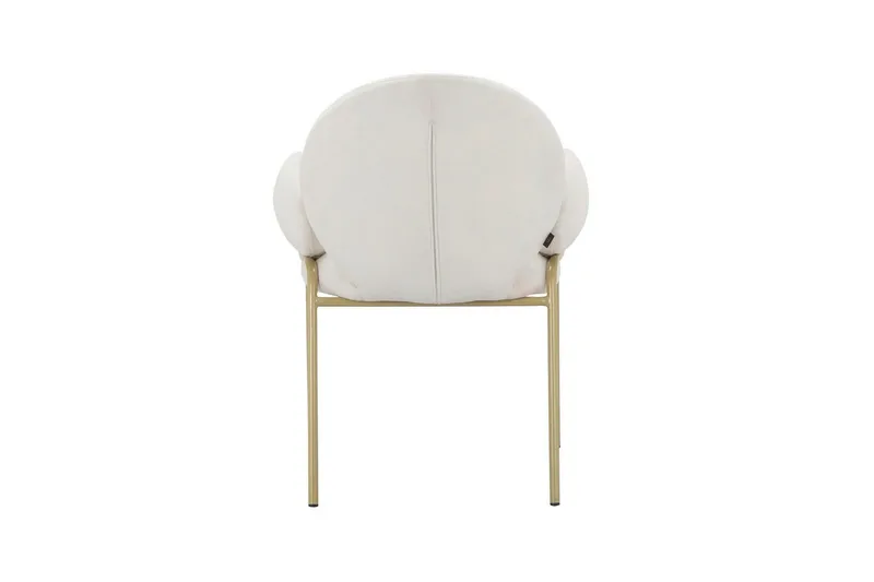 Matstol Iwama Set om 2 Krämig sammet - Krämig sammet - Möbler - Vardagsrum - Stolar & sittmöbler - Karmstolar