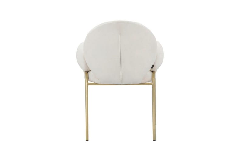 Matstol Iwama Set om 2 Krämig sammet - Krämig sammet - Möbler - Vardagsrum - Stolar & sittmöbler - Karmstolar