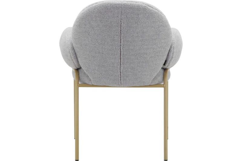 Matstol Iwama Set om 2 Ljusgrå Teddy - Ljusgrå Teddy - Möbler - Vardagsrum - Stolar & sittmöbler - Karmstolar