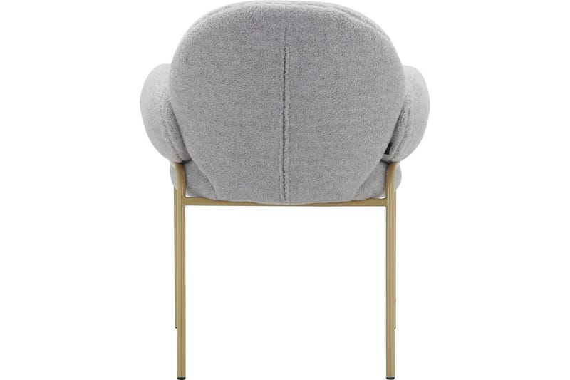 Matstol Iwama Set om 2 Ljusgrå Teddy - Ljusgrå Teddy - Möbler - Vardagsrum - Stolar & sittmöbler - Karmstolar