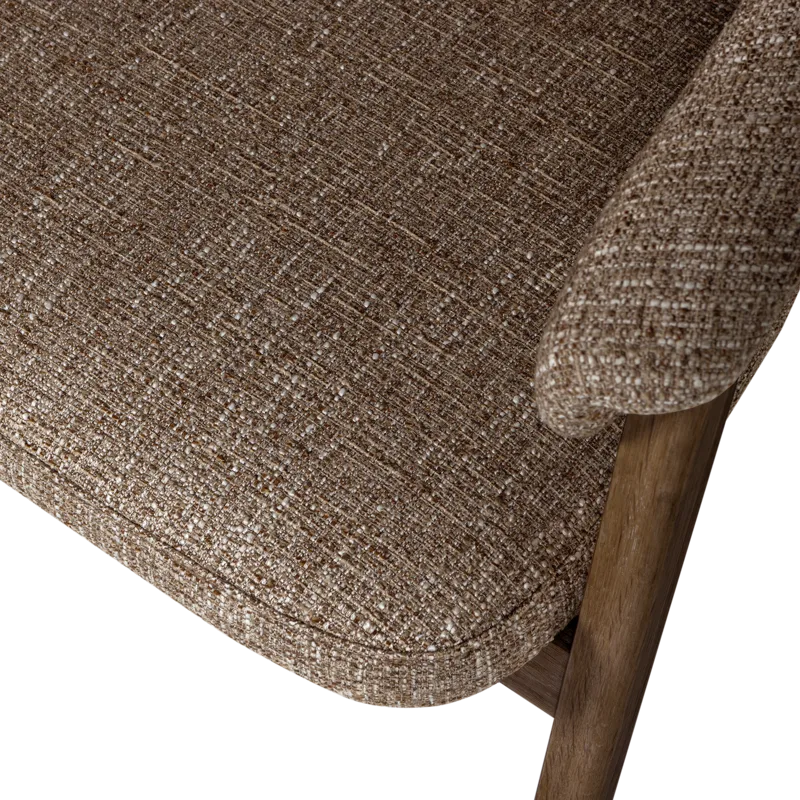 Matstol med Armstöd Tunar - Brun Melange - Möbler - Vardagsrum - Stolar & sittmöbler - Karmstolar