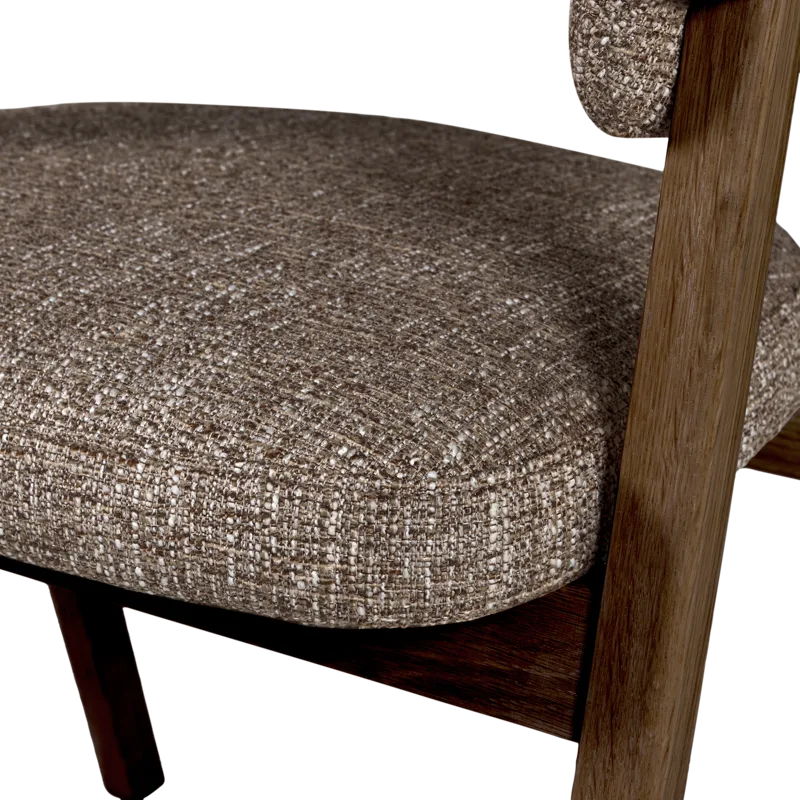Matstol med Armstöd Tunar - Brun Melange - Möbler - Vardagsrum - Stolar & sittmöbler - Karmstolar