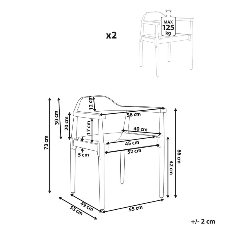 Matstol Oakdale 2-pack - Möbler - Vardagsrum - Stolar & sittmöbler - Karmstolar
