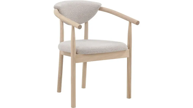Matstol Selvik i Bouclé, beige