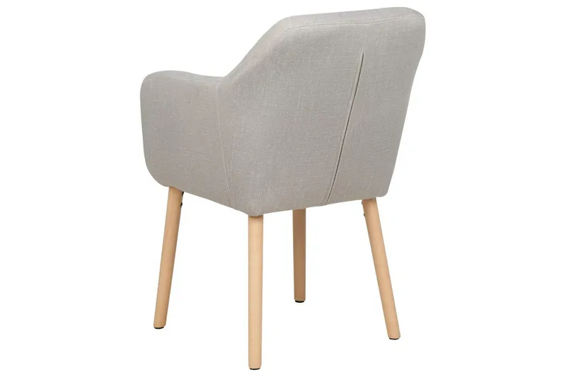 Matstol Yorkville ll - Beige, ljust trä - Möbler - Vardagsrum - Stolar & sittmöbler - Karmstolar