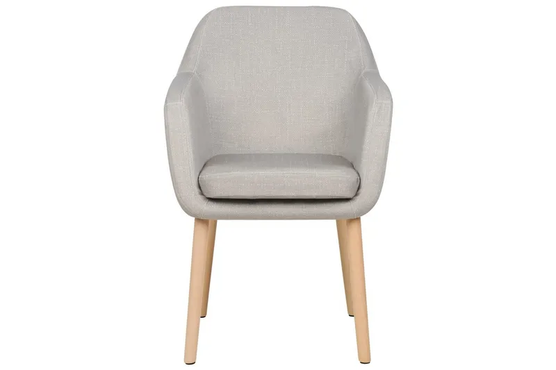 Matstol Yorkville ll - Beige, ljust trä - Möbler - Vardagsrum - Stolar & sittmöbler - Karmstolar