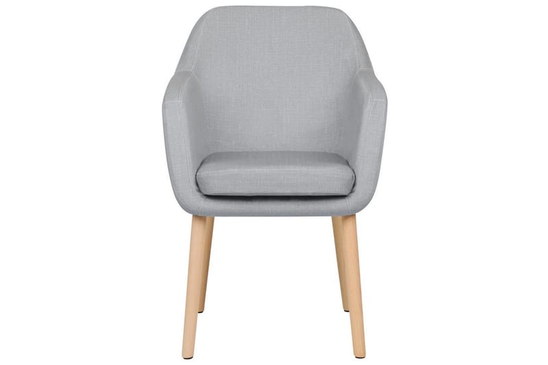 Matstol Yorkville ll - Grå, ljust trä - Möbler - Vardagsrum - Stolar & sittmöbler - Karmstolar