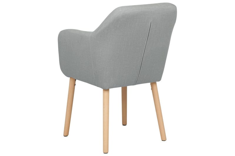 Matstol Yorkville ll - Grå, ljust trä - Möbler - Vardagsrum - Stolar & sittmöbler - Karmstolar