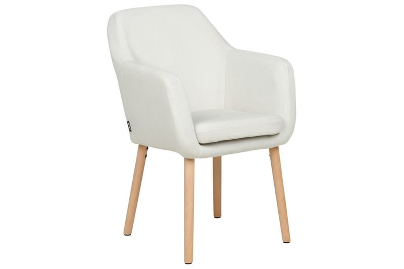 Matstol Yorkville ll, Vit, ljust trä