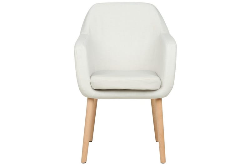 Matstol Yorkville ll - Vit, ljust trä - Möbler - Vardagsrum - Stolar & sittmöbler - Karmstolar