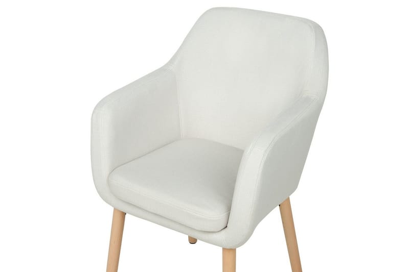 Matstol Yorkville ll - Vit, ljust trä - Möbler - Vardagsrum - Stolar & sittmöbler - Karmstolar