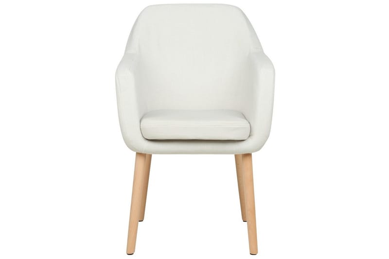 Matstol Yorkville ll - Vit, ljust trä - Möbler - Vardagsrum - Stolar & sittmöbler - Karmstolar