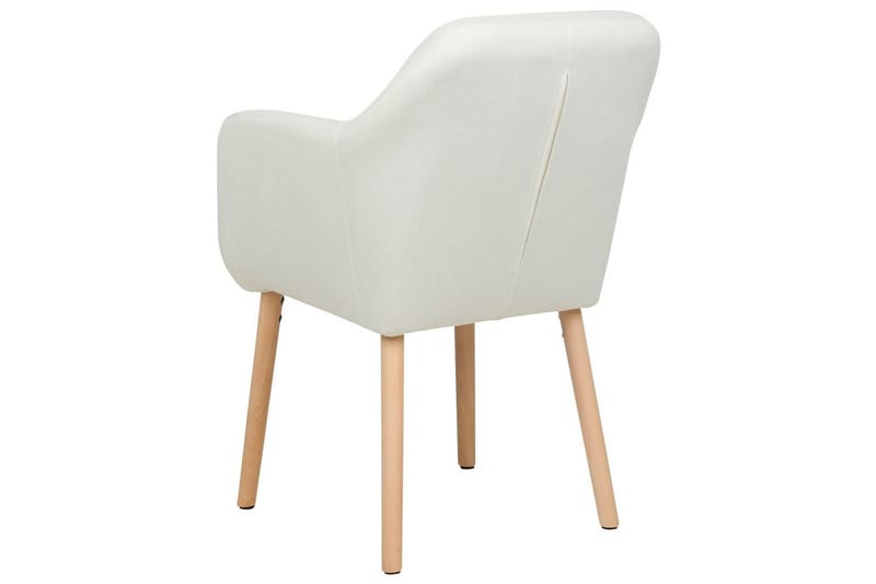 Matstol Yorkville ll - Vit, ljust trä - Möbler - Vardagsrum - Stolar & sittmöbler - Karmstolar